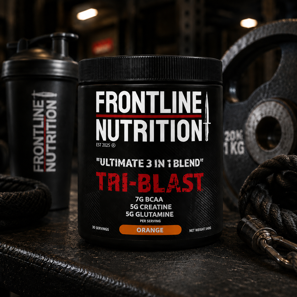 TRI-BLAST 3-in-1 BCAA, Creatine & Glutamine Powder