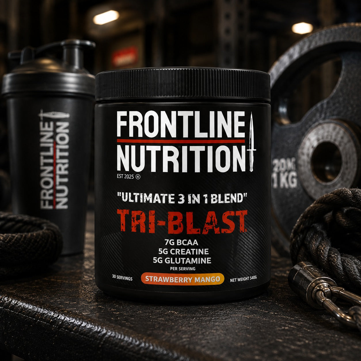 TRI-BLAST 3-in-1 BCAA, Creatine & Glutamine Powder